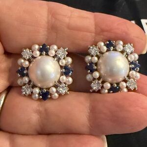 Elegant Pearl and Gemstone Ring